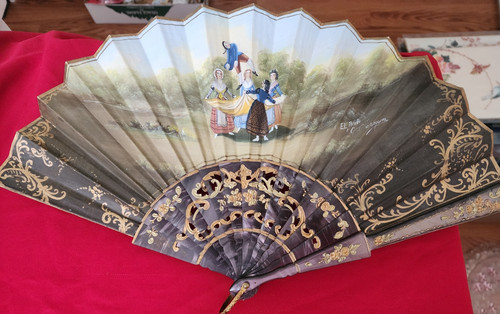 Vintage asian folding paper - vintage,