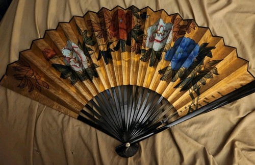 Vintage large asian folding - vintage,